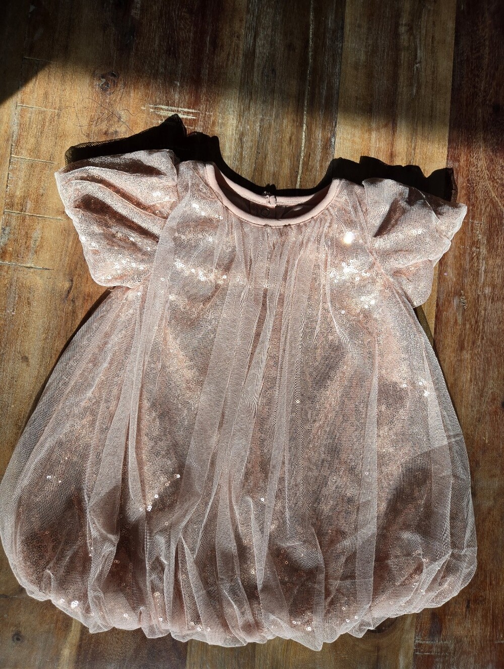 Habitual Kid Pink Sequin Bubble Dress